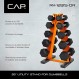 CAP 바벨 150LB 덤벨 세트(랙 포함), 컬러 시리즈