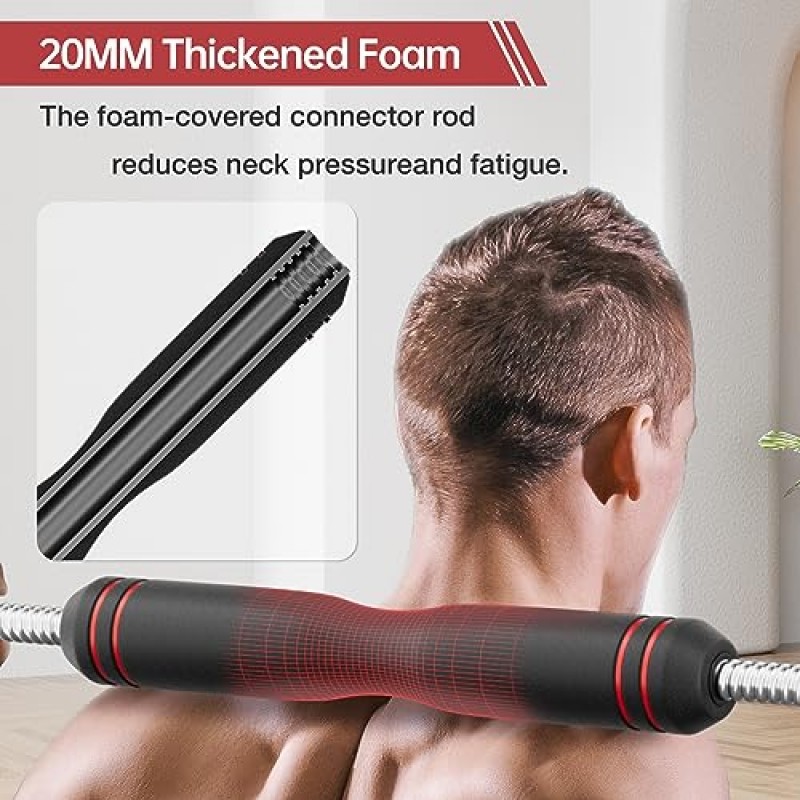 YllJYK 웨이트 덤벨 세트, 스테인레스 커넥터가 포함된 50/65lbs 프리 웨이트 세트, 바벨, 케틀벨, 푸시 업 스탠드, 홈 체육관에 적합한 남성/여성용 피트니스 운동으로 사용되는 4 In1 조정 가능한 덤벨 세트
