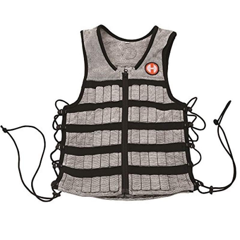 Hyperwear Hyper Vest PRO 가중 조끼 남성용 및 웨이트 조끼 여성용, 퍼포먼스 스트레치 위킹 원단, 얇고 조절 가능한 가중 조끼, 가중 조끼용 최소 강철 웨이트가 사전 로드됨