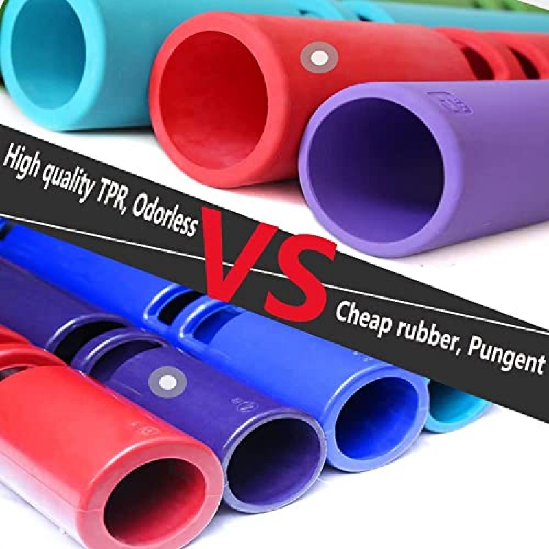 ZC FlyYD 다색 4 ~ 12kg 피트니스 튜브 휴대용 내구성 훈련 고무 웨이트 바 무게 베어링 피트니스 TPR 배럴 로드 운동 훈련용 (9)