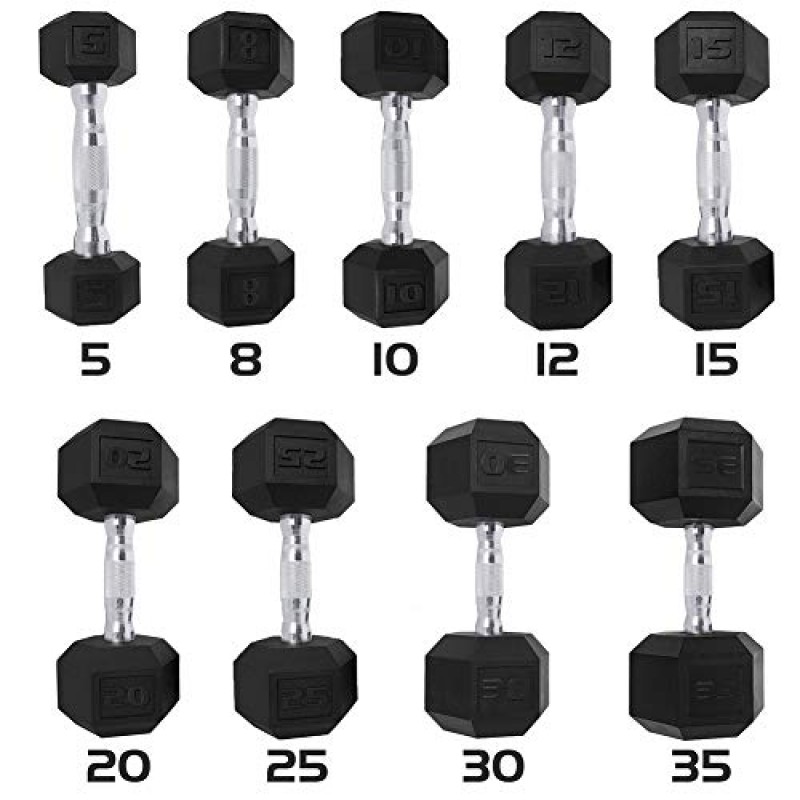 Saorzon Dumbbells 2개 세트 홈 체육관용 운동 피트니스 덤벨 프리 웨이트 핸드 헥스 덤벨