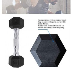 Saorzon Dumbbells 2개 세트 홈 체육관용 운동 피트니스 덤벨 프리 웨이트 핸드 헥스 덤벨