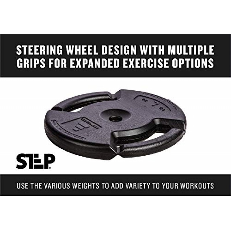 Club Quality 4웨이트 디럭스 바벨 세트(바 포함) by Step Fitness
