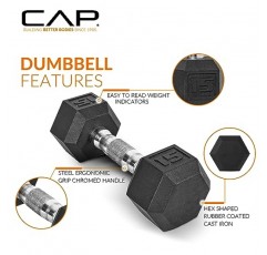 CAP 바벨 150 LB 덤벨 세트(랙 포함)