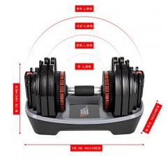 무중력 PowerDyne 조절식 덤벨 웨이트