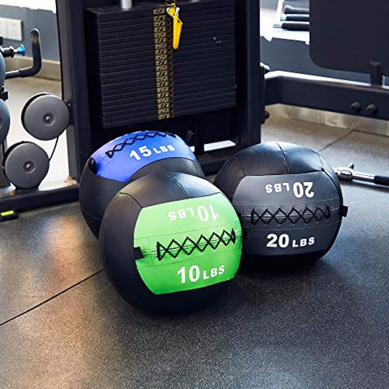 BalanceFrom Workout 운동 피트니스 가중 메디신 볼, 월 볼 및 슬램 볼