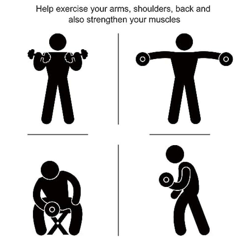 Soozier Hex Dumbbells 2개 세트, 고무 무게 운동 피트니스 덤벨, 미끄럼 방지 핸들, 안티롤, 여성용 또는 남성용 홈 체육관 운동, 2 x 40lbs