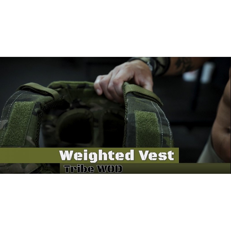 Tribe WOD 웨이트 조끼 플레이트 5.75-13.75lb | 고강도 트레이닝, 고강도 운동, 달리기, 크로스 트레이닝용 플레이트 캐리어 웨이트 | 프리미엄 스틸 | 웨이트 조끼의 추가 무게 | 미국산