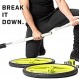 AXLE 바벨 웨이트 세트, 운동용 운동 장비 및 근력 트레이닝 바, 데드리프트, 필라테스, 남성, 여성 및 청소년을 위한 수직 및 수평 평면 운동을 위한 다목적 및 접이식 웨이트 바용 홈 체육관 장비, 55인치, 11.2파운드
