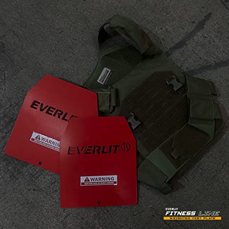 전술용 가중 조끼, 근력 훈련, 달리기, 운동용 EVERLIT 웨이트 플레이트 5.75 LB/ 8.75 LB 쌍