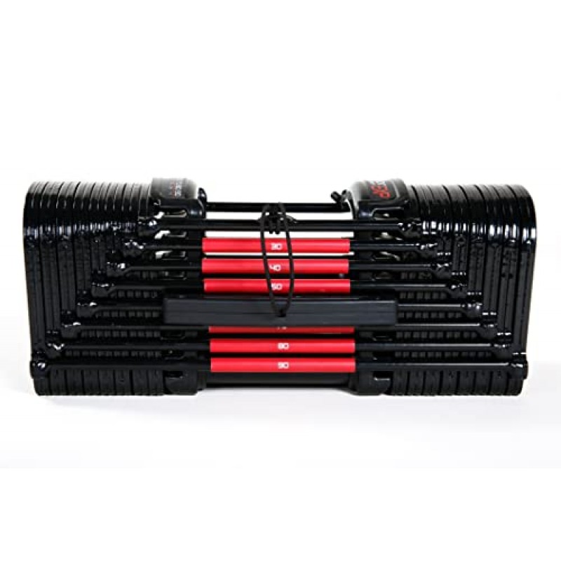 PowerBlock EXP 조절식 덤벨, 쌍으로 판매, 1단계, 5-50파운드. 덤벨, 내구성 있는 강철 구조, 혁신적인 운동 장비, 올인원 덤벨, 확장 키트로 확장 가능