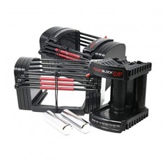 PowerBlock EXP 조절식 덤벨, 쌍으로 판매, 1단계, 5-50파운드. 덤벨, 내구성 있는 강철 구조, 혁신적인 운동 장비, 올인원 덤벨, 확장 키트로 확장 가능
