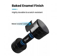 Northdeer Steel Dumbbells 홈 체육관 운동을 위한 폼 손잡이가 있는 조정 가능한 검정색 코팅 무게 세트 - 남성, 여성을 위한 근력 훈련(5lbs/10lbs/15lbs/20lbs 쌍)