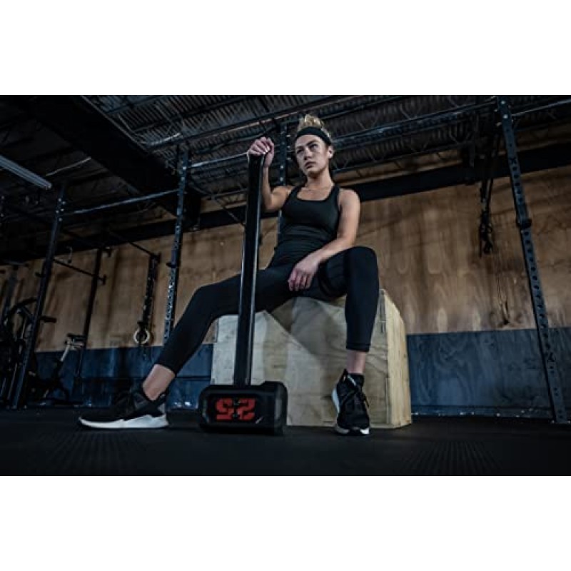 부족 WOD 슬레지 해머 25LB ODIN 근력 훈련 장비 및 기능적 운동을 위한 무거운 강철 메이스 벨, 남성/여성 컨디셔닝을 위한 조절 가능한 무게