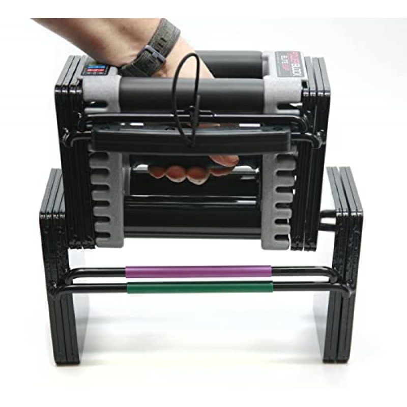 PowerBlock EXP 70-90lb. 덤벨 키트, 3단계 확장 키트, 1단계 및 2단계 EXP 조정 가능한 덤벨 구매 이후에만 호환 가능, 내구성 있는 강철, 혁신적인 운동 장비