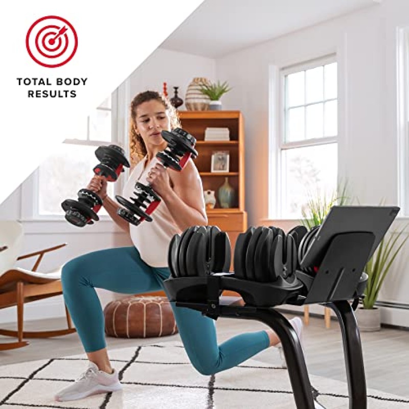 Bowflex SelectTech 552 조절식 덤벨(쌍) 및 스탠드 번들