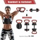 PINROYAL 조정 가능한 덤벨 세트 4 In 1, 웨이트 덤벨 세트 88lbs, 덤벨, 케틀벨, 푸시 업 세트, 바벨 남성용 및 여성용 조절 가능한 웨이트
