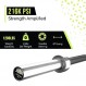 Rage Fitness 여성용 블랙 엘리베이션 바벨(6FT)(33LBS 바 중량)(1200LBS 중량 용량) 전신 운동용 블랙 마그네슘 인산염 샤프트, 구리 부싱 슬리브가 포함된 파워리프팅 바벨
