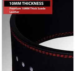 IBRO 파워리프팅 레버 체육관 벨트 - 파워 8MM, 10MM 또는 13MM 익스트림 헤비듀티 정품 가죽 벨트 - 스쿼트 데드리프트 보디빌딩 역도 IPF 파워 리프팅 스트롱맨 남성용