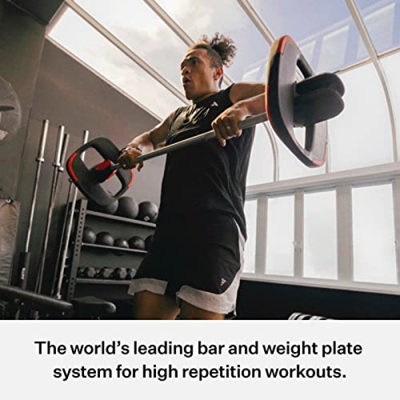 Les Mills™ 이중 목적 여성을 위한 2.2파운드 인체공학적 프리 웨이트, 집에서 운동 장비, 운동 웨이트 플레이트, 전신 운동을 위한 여성 및 남성용 핸드 웨이트