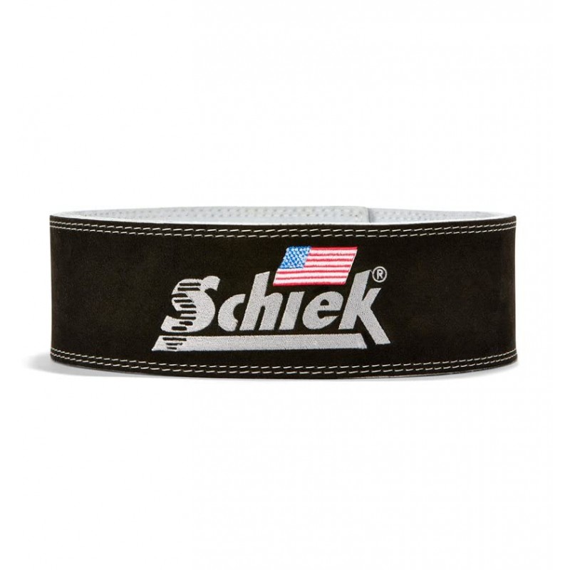 Schiek Sports 7010 레버 경쟁 파워 역도 벨트 - 스틸 레버 금속 버클이 있는 스웨이드 가죽 리프팅 벨트