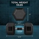Yes4All 고무 그립에 싸인 육각 덤벨 – 미끄럼 방지 기능이 있는 핸드 웨이트 5-50 LBS 싱글