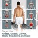 LoGest Farmer Walk Handles - 2개의 Farmers Carry Handles with Clip Collars 세트 - 둔부 종아리 쿼드 등을 목표로 하는 휴대용 운동 장비 그립 강도 향상 보디빌딩 운동에 이상적