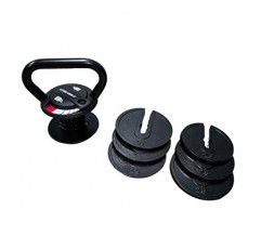 Tru Grit Fitness - 조절 가능한 케틀벨 웨이트 세트 - 20LB - 홈 체육관 또는 사무실 근력 훈련 장비