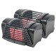 PowerBlock 50 조절식 덤벨, 쌍으로 판매, 10-50파운드 덤벨, 내구성 있는 강철 구조, 혁신적인 운동 장비, 올인원 덤벨