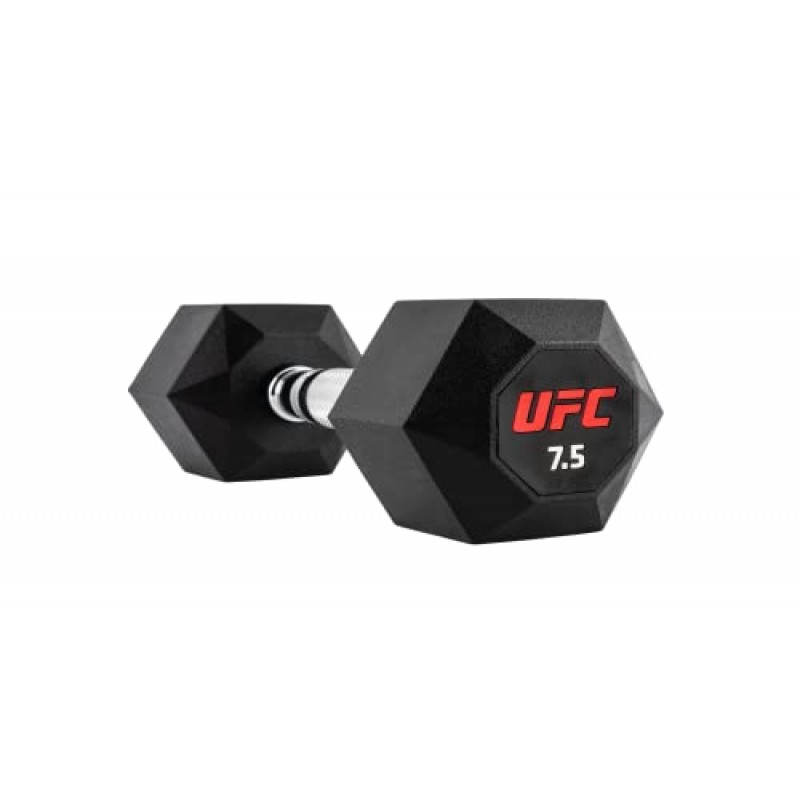 UFC 옥타곤 덤벨, 고무 코팅 강철 덤벨 세트 크기 2.5~10kg 무게 홈 체육관