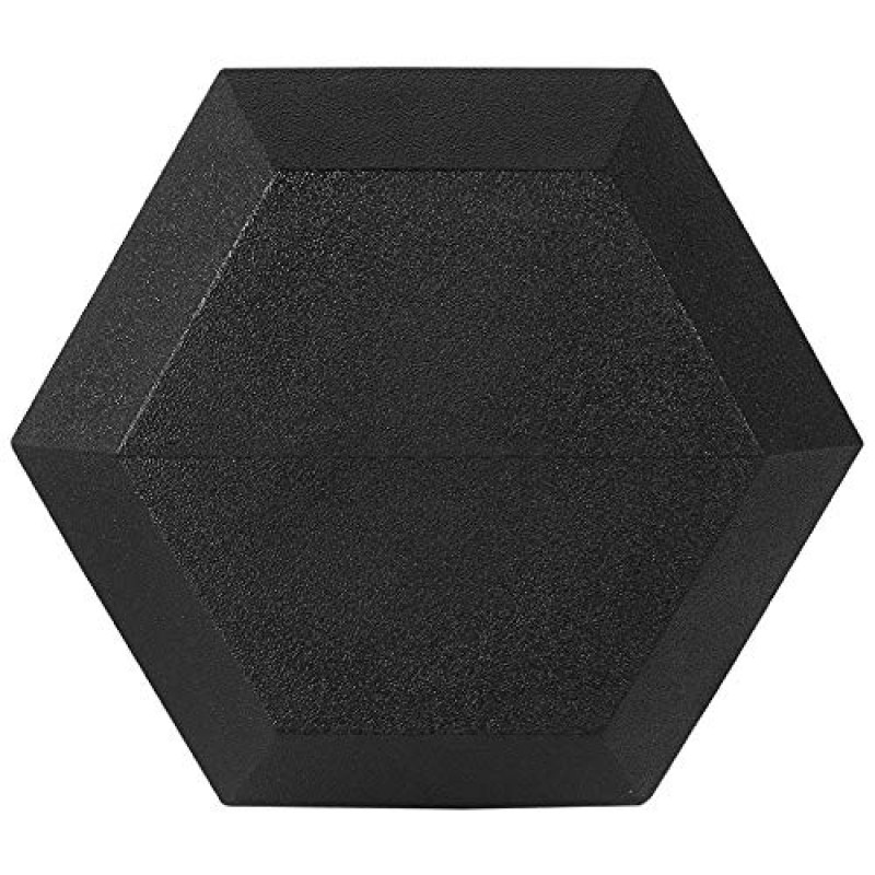 G-Fitness 고무 케이스형 육각 덤벨 - 크롬 마감 헤비듀티 다용도 금속 손잡이 | 홈 체육관에 이상적인 스포츠 장비 및 인체공학적 핸드웨이트