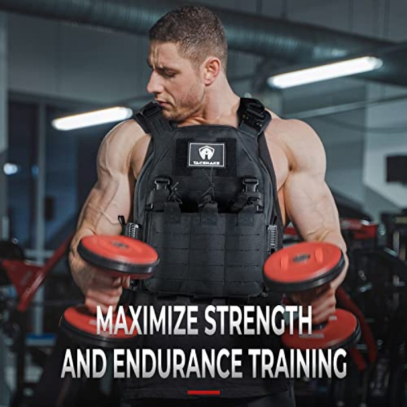 Tacsnake 웨이트 조끼 플레이트 5.75 LB/ 8.75 LB/ 14.75 LB 가중 조끼, 근력 트레이닝, 달리기, 운동용 쌍