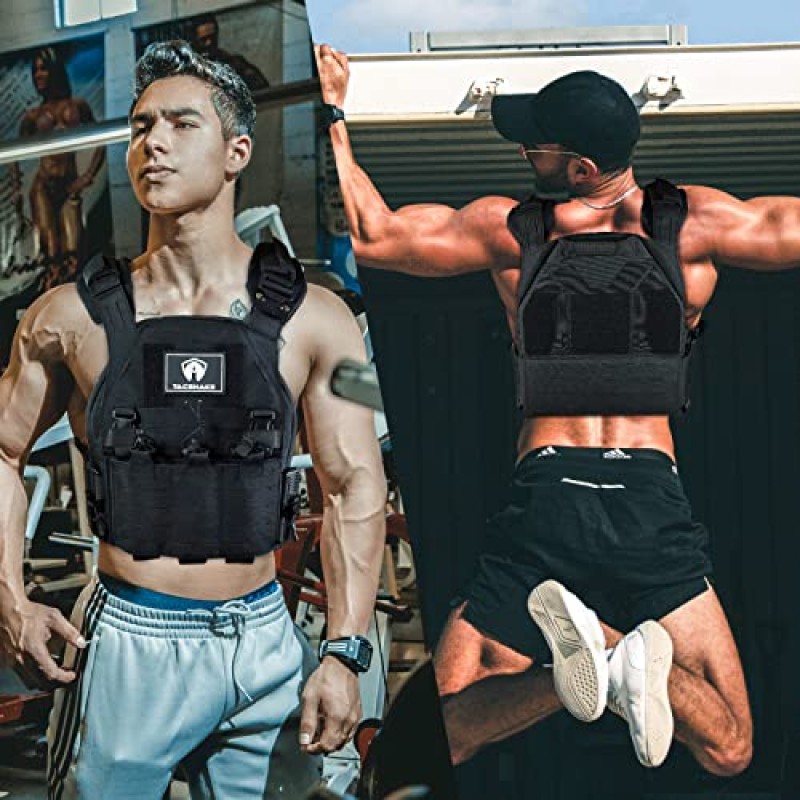 Tacsnake 웨이트 조끼 플레이트 5.75 LB/ 8.75 LB/ 14.75 LB 가중 조끼, 근력 트레이닝, 달리기, 운동용 쌍