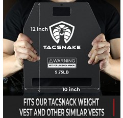 Tacsnake 웨이트 조끼 플레이트 5.75 LB/ 8.75 LB/ 14.75 LB 가중 조끼, 근력 트레이닝, 달리기, 운동용 쌍