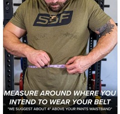 SERIOUS STEEL FITNESS 가죽 역도 벨트 | 파워리프팅, 역도 및 운동 벨트 | 4