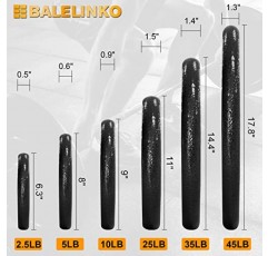 Balelinko 2인치 올림픽 그립 플레이트 근력 훈련, 역도 및 크로스핏용 주철 웨이트 플레이트, 단일 또는 쌍으로 판매 - 2.5LB-45LB