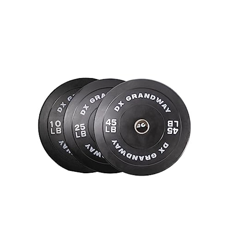 DX Grandway 피트니스 변경 웨이트 플레이트 1.25LB 2.5LB 5LB 쌍 지원 플레이트 역도용 올림픽 플레이트 범퍼 웨이트 플레이트 강철 고무 강도 훈련 웨이트 플레이트