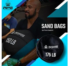 크로스 트레이닝, 역도, 스톤 리프트용 APE FITNESS 운동 샌드백 75lbs, 100lbs, 125lbs, 150lbs 및 175lbs 200lbs, 250lbs 및 300lbs 용량.