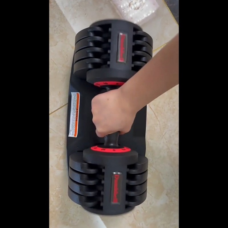 조정 가능한 덤벨 세트 25/55LB 덤벨 무게, 5 in 1 프리 웨이트 미끄럼 방지 손잡이가 있는 덤벨, 홈 체육관 전신 운동 피트니스(싱글)에 적합