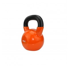 DDG FITNESS POWERT 비닐 코팅 주철 케틀벨 무게 5/10/15/20/25/30/35/40/45/50lbs--싱글