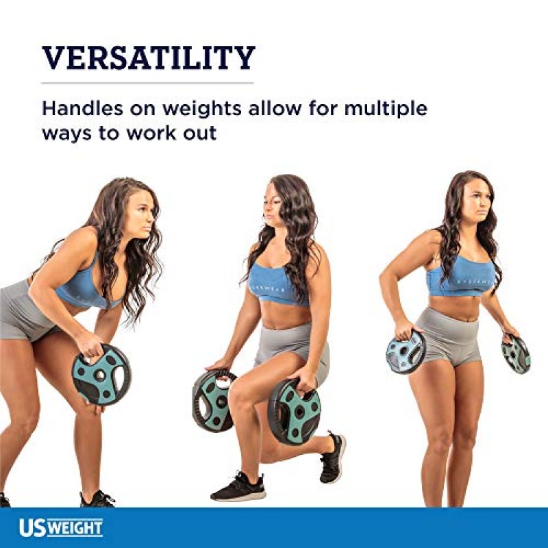 US Weight 54 LB 홈 체육관용 완벽한 바벨 웨이트 세트, 55인치 패딩 바, 운동, 리프팅 및 근육 형성을 위한 조절 가능한 웨이트