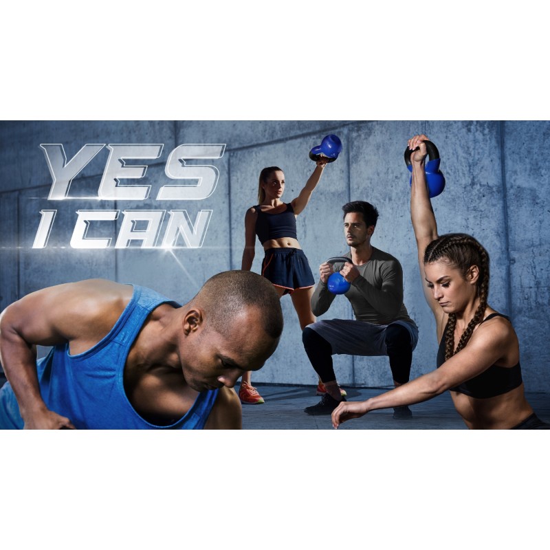 Yes4All Kettlebell 비닐 코팅 주철 – 덤벨 웨이트 운동, 전신 운동 장비 푸시업, 그립 강도 및 근력 훈련, PVC에 적합