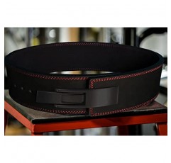 Just Fitee Forever 레버 벨트/역도 벨트 PRO - 역도, 데드리프트, 근력 훈련, Strongman, 체육관 및 피트니스를 위한 10mm - 4인치 와이드 파워 백 지원(스테인레스 스틸 레버 버클 S-5XL 포함)