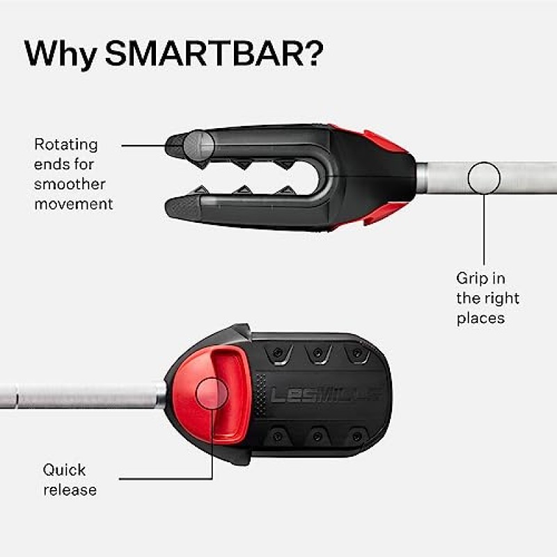 Les Mills™ SMARTBAR™ 및 웨이트 플레이트 세트 운동 번들(전신 운동용)