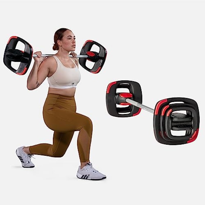 Les Mills™ SMARTBAR™ 및 웨이트 플레이트 세트 운동 번들(전신 운동용)