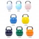 POWERT Competition Kettlebell|프리미엄 품질 코팅 강철|인체 공학적 디자인|역도 운동 및 코어 근력 훈련 및 근육 강화에 적합|색상 구분|싱글