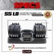 CAP 바벨 55lb 단일 조절식 덤벨, 윤곽이 있는 전체 회전 핸들, 벌집형 검정색 및 크롬 핸들(SDBAIS-055G6)