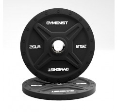 GYMENIST 범퍼 플레이트는 2인치 올림픽 바용으로 제작되었으며 10LB에서 최대 55LB까지 검정색 또는 멀티 컬러 프리미엄 상업용 체육관에서 사용 가능