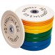 BalanceFrom Everyday Essentials 색상 코드 올림픽 범퍼 플레이트 웨이트 플레이트(스틸 허브 포함), 260파운드 세트