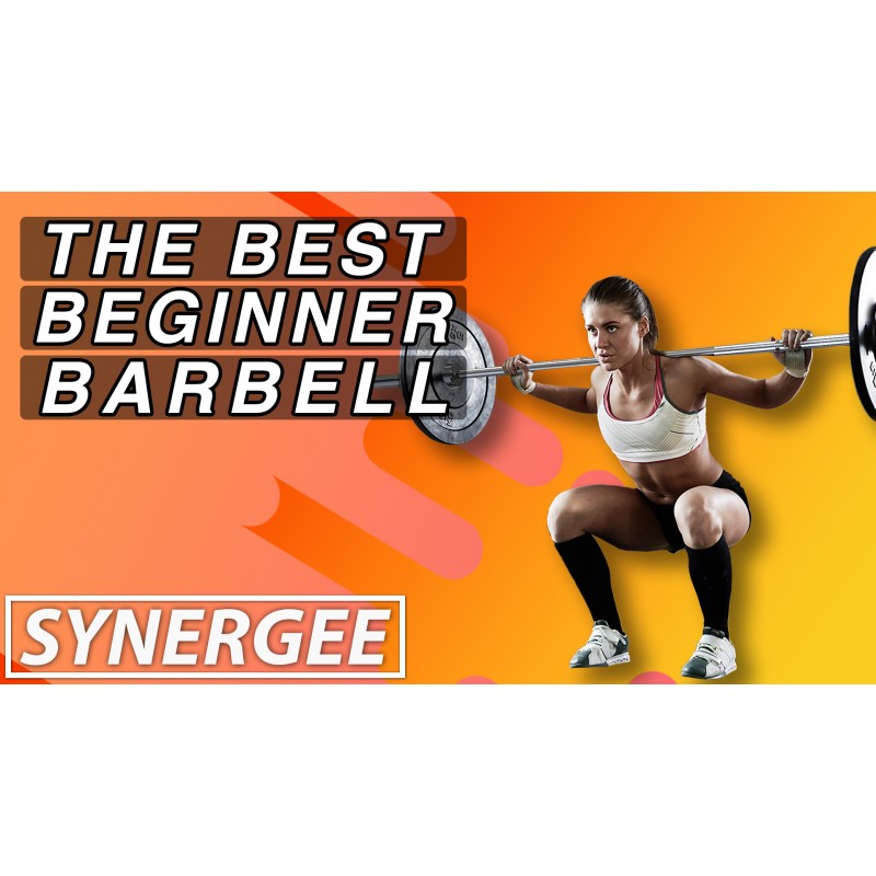 Synergee Essential 40lb 크롬 올림픽 바벨. 역도, 파워리프팅 및 크로스핏에 적합